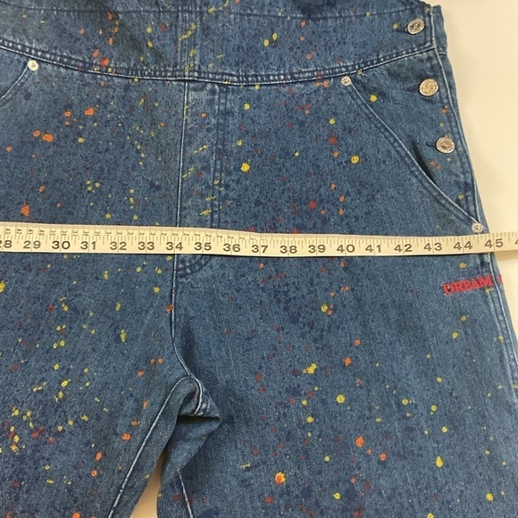APC PAINT SPLATTERED DUNGAREE, WITH ADJUSTABLE STRAPS. WAIST-41,HIP-45 - Picture 15 of 16